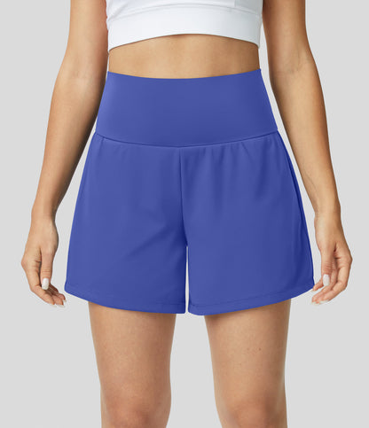 Lurachic™ - 2-in-1 yogashort met hoge taille, achterzak en zijzak